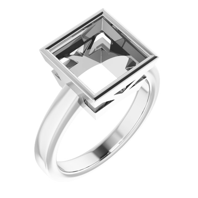 Bezel-Set Solitaire Ring