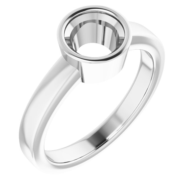 Bezel-Set Solitaire Ring