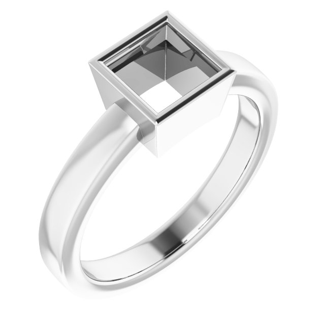 Bezel-Set Solitaire Ring