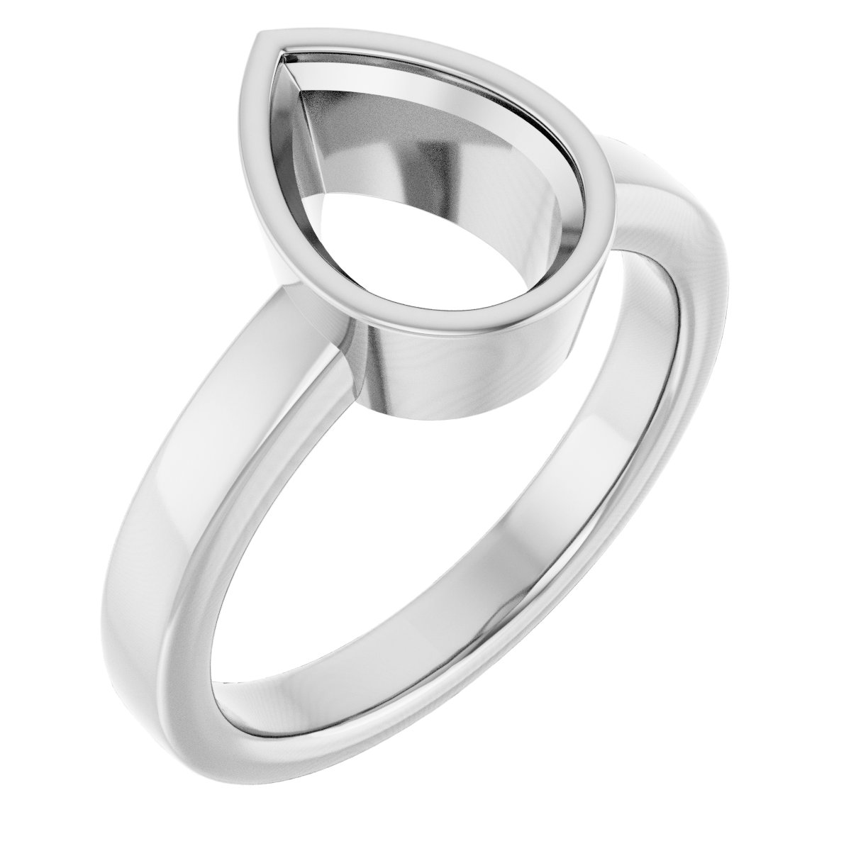 Bezel-Set Solitaire Ring