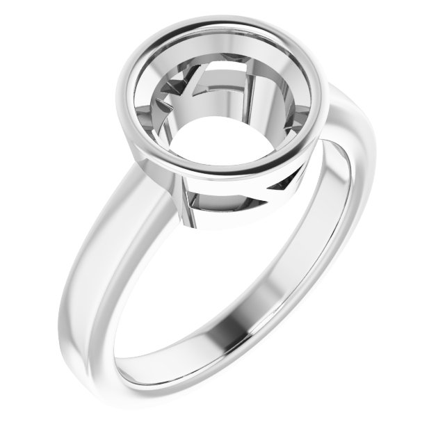 Bezel-Set Solitaire Ring