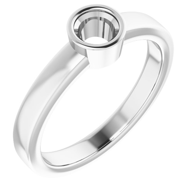 Bezel-Set Solitaire Ring