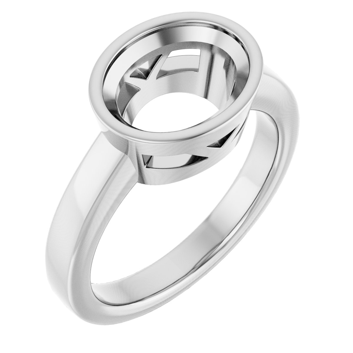 Bezel-Set Solitaire Ring