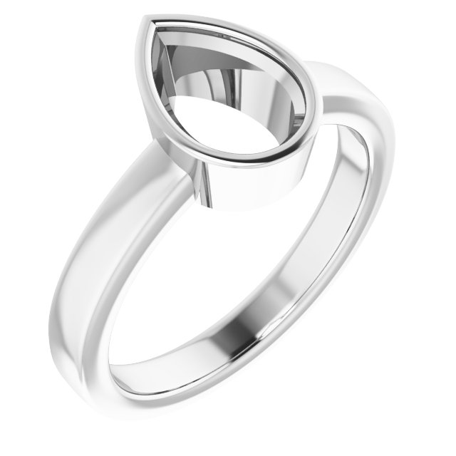 Bezel-Set Solitaire Ring