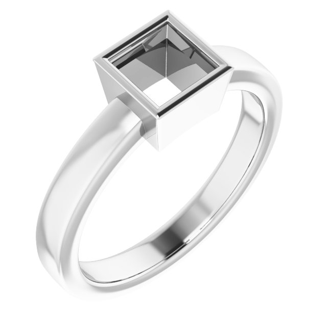 Bezel-Set Solitaire Ring