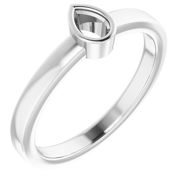 Bezel-Set Solitaire Ring
