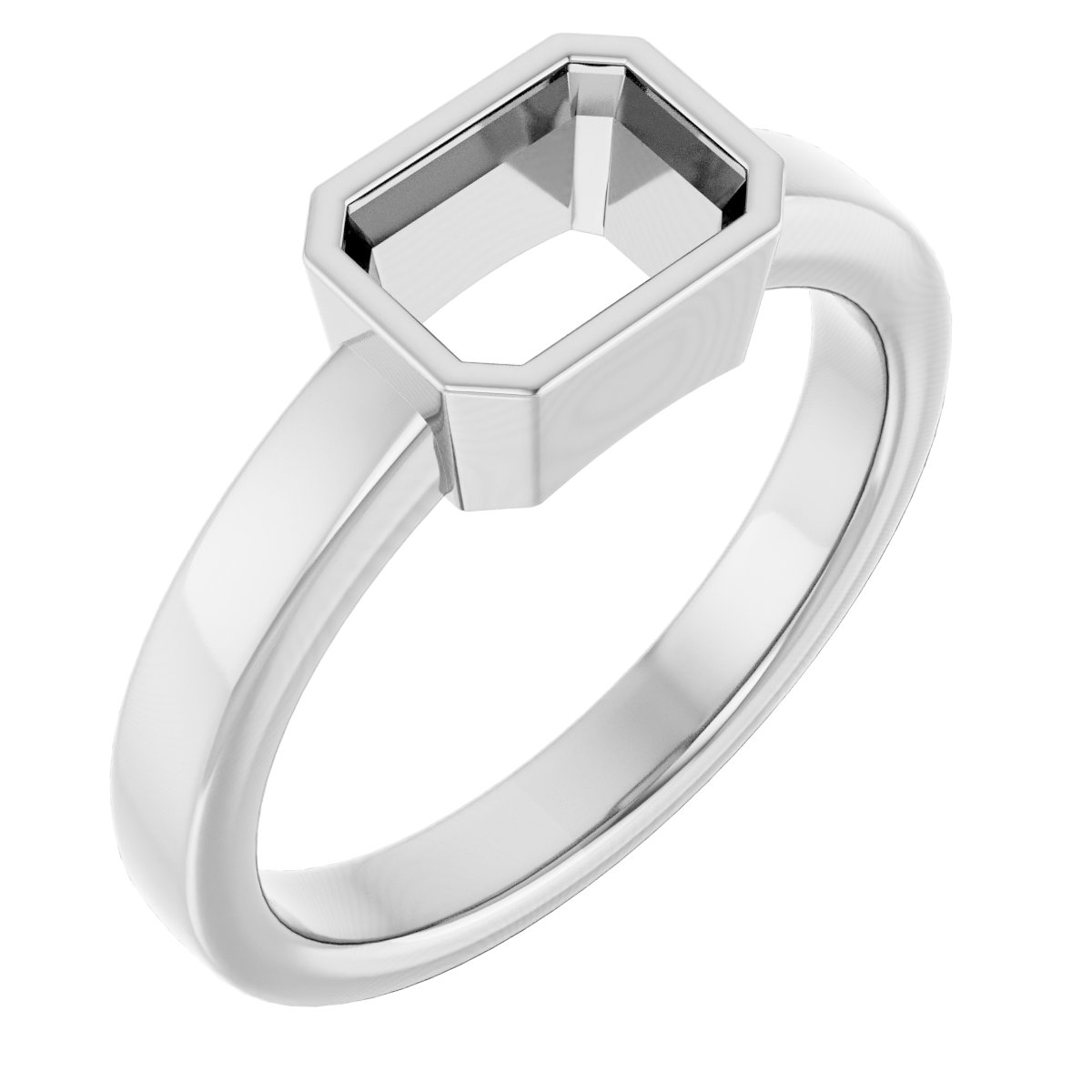 Bezel-Set Solitaire Ring