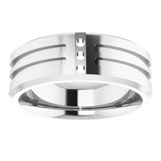 3x2 mm Straight Baguette Band Mounting view 3