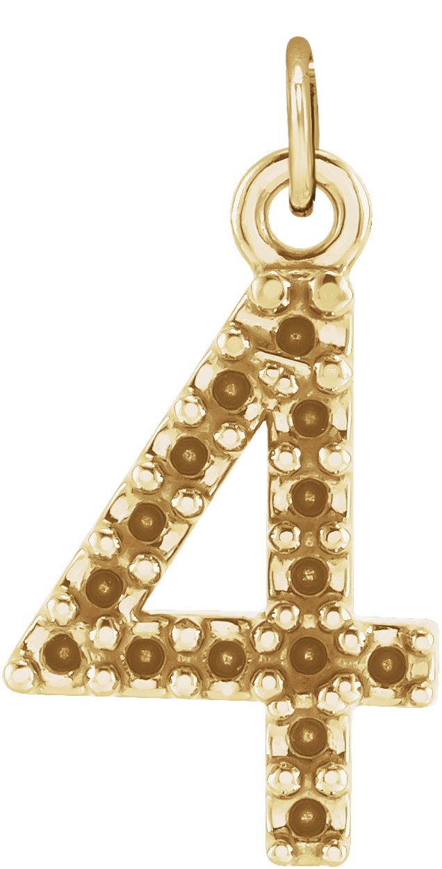 Petite Numeral Pendant