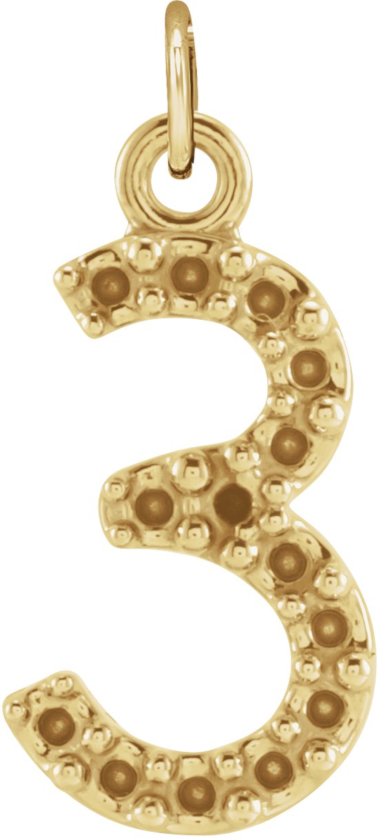 Petite Numeral Pendant
