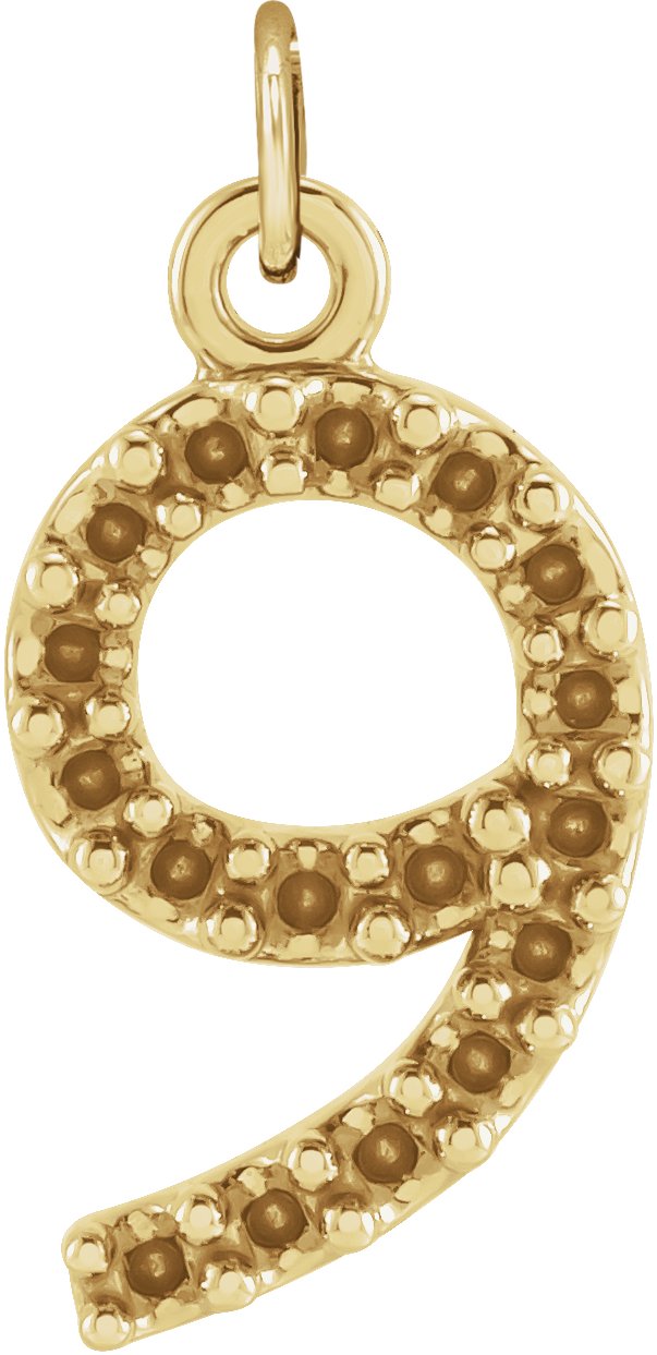 Petite Numeral Pendant