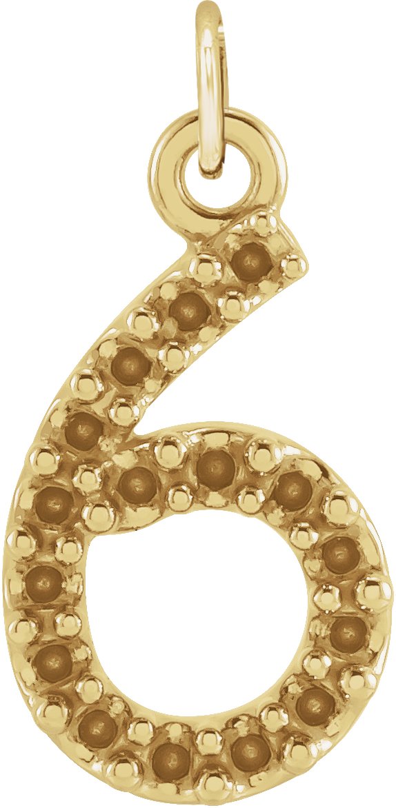 Petite Numeral Pendant