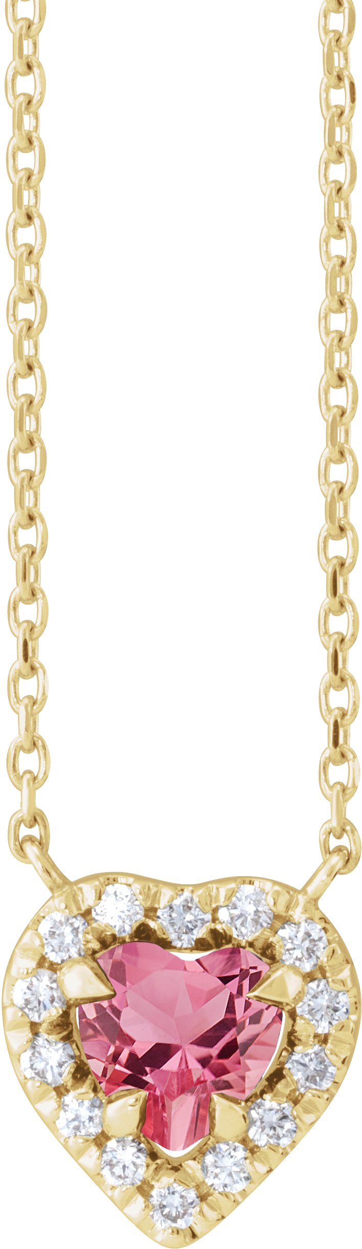 French-Set Solitaire Necklace