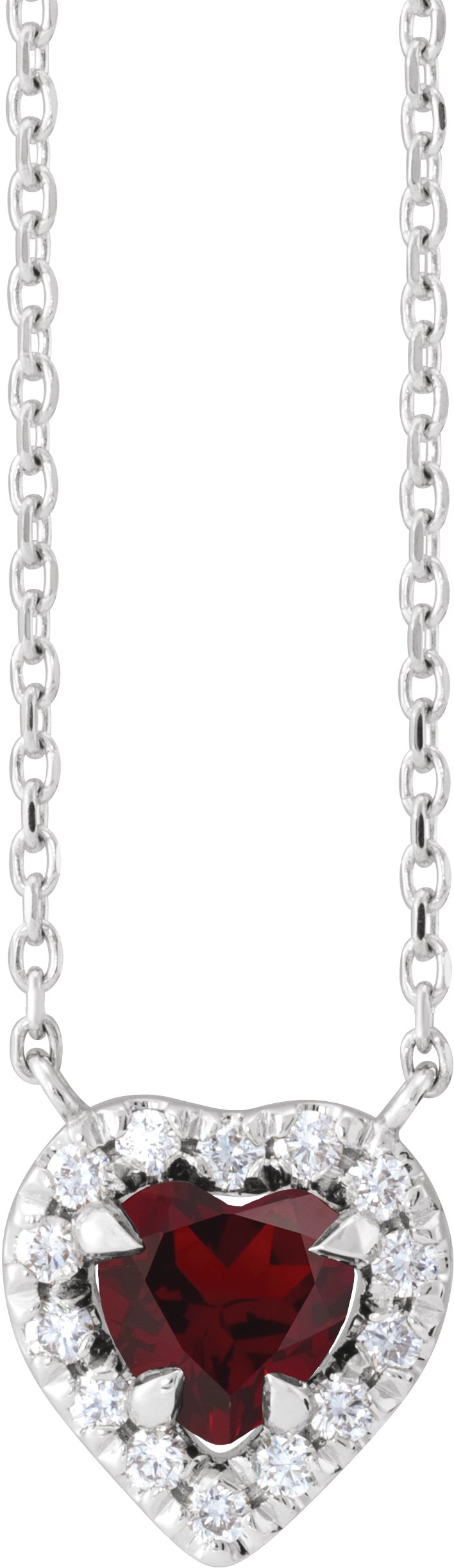 French-Set Solitaire Necklace