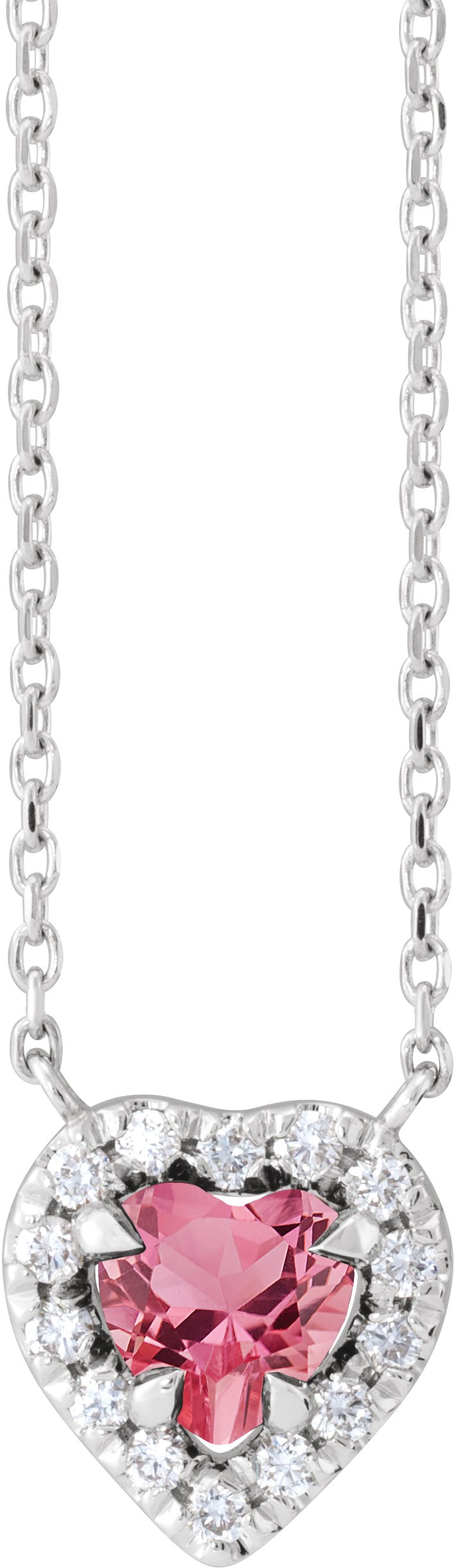 French-Set Solitaire Necklace