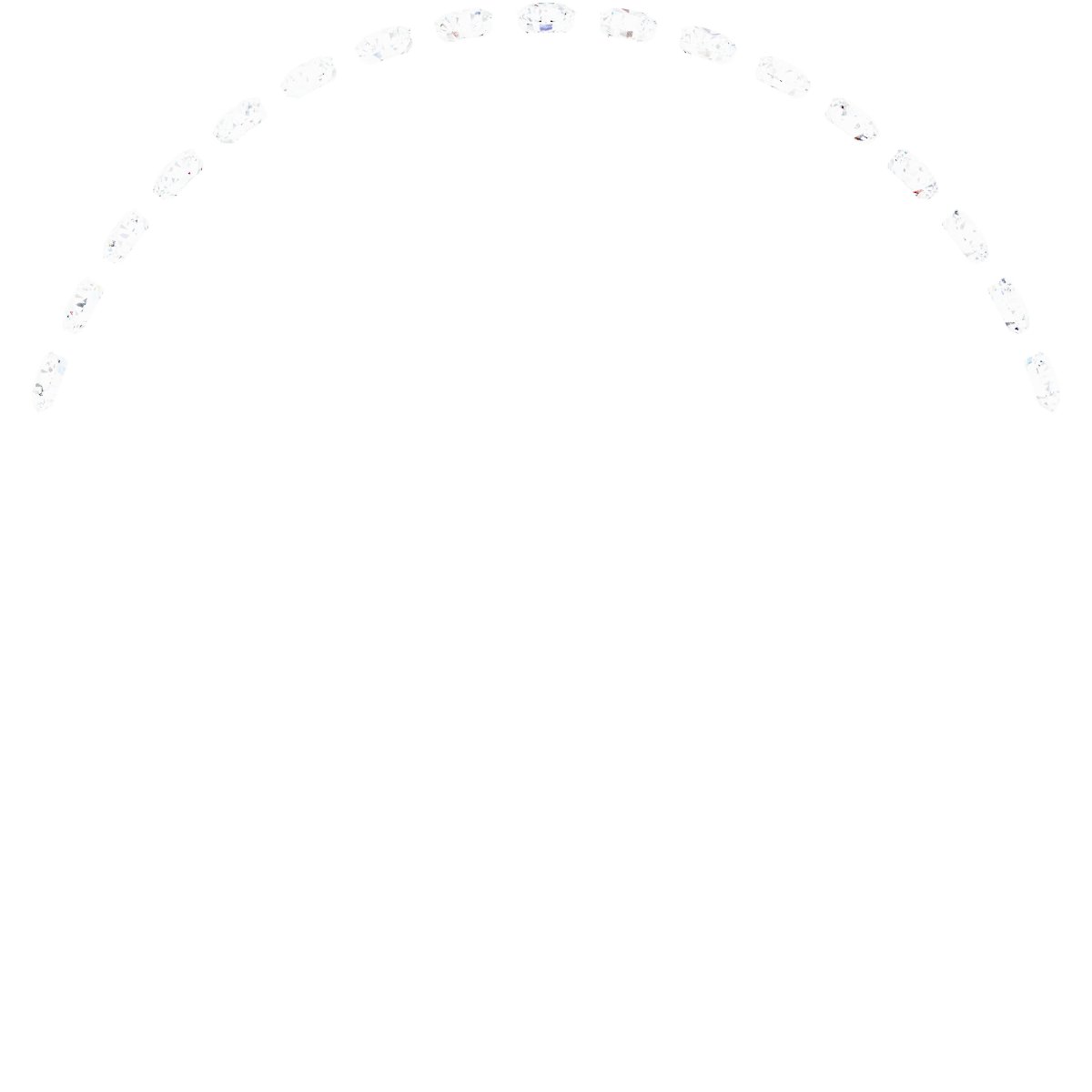 Alternative view of 1/4 CTW Natural Diamond Anniversary Band – 14K White Gold