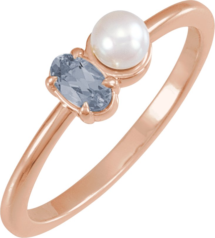 Accented Pearl Ring
