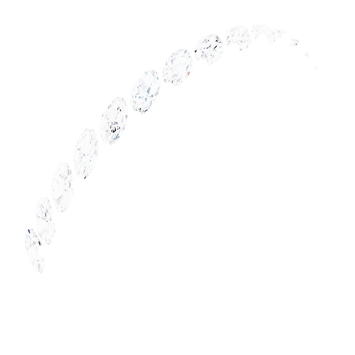 3/8 CTW Natural Diamond Anniversary Band – 14K White Gold
