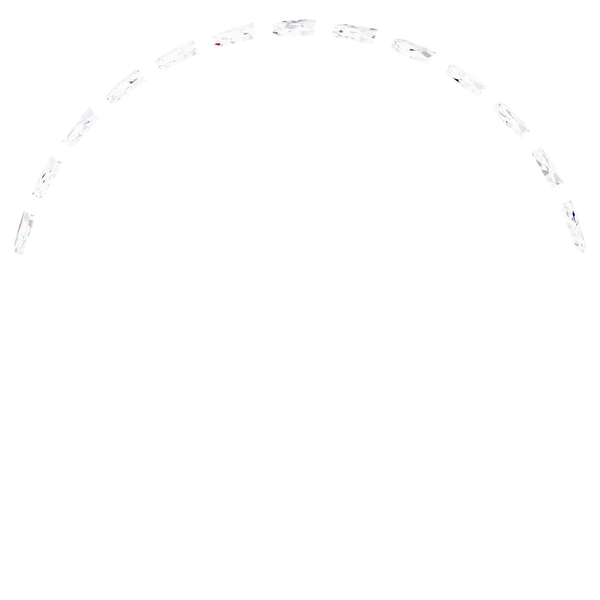 Alternative view of 3/8 CTW Natural Diamond Anniversary Band – 14K White Gold