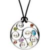 Sterling Silver and 14K Yellow Freshwater Cultured Pearl and Multi Gemstone 20 inch Necklace Ref. 2486405