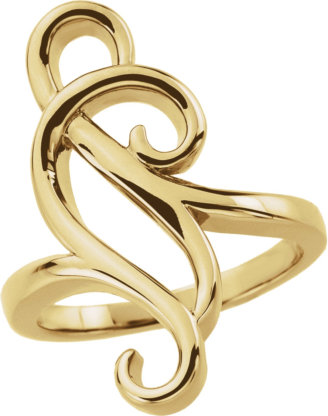 14K Yellow Freeform Ring