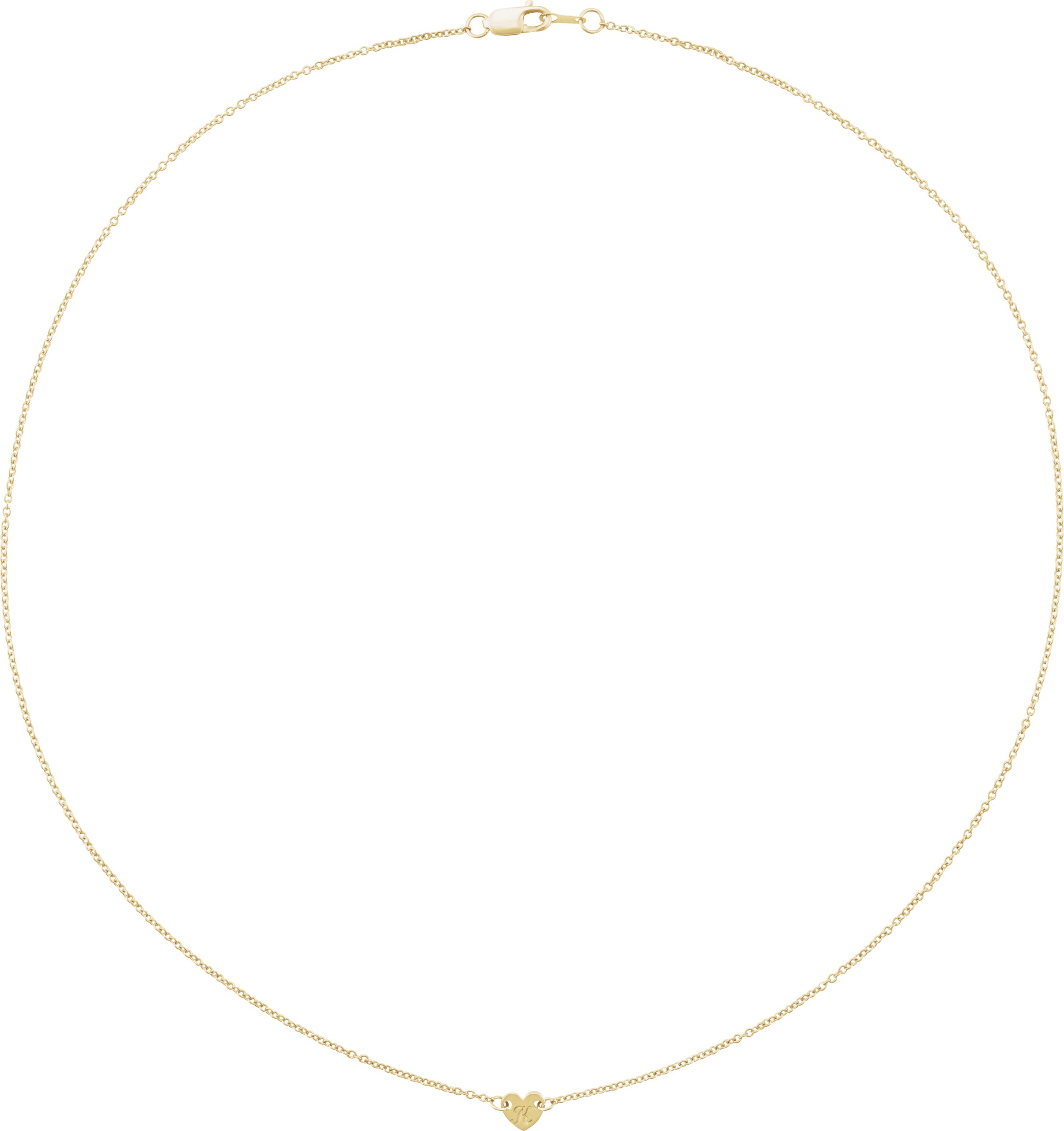 Engravable Family Heart Disc Necklace