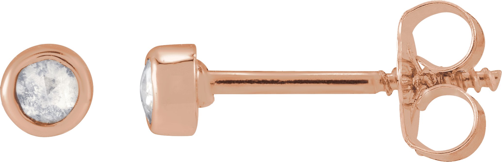 Youth Bezel-Set Stud Earrings