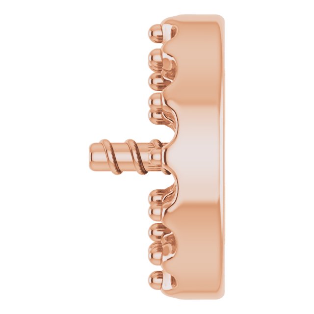 Halo-Style Pearl Earring Setting