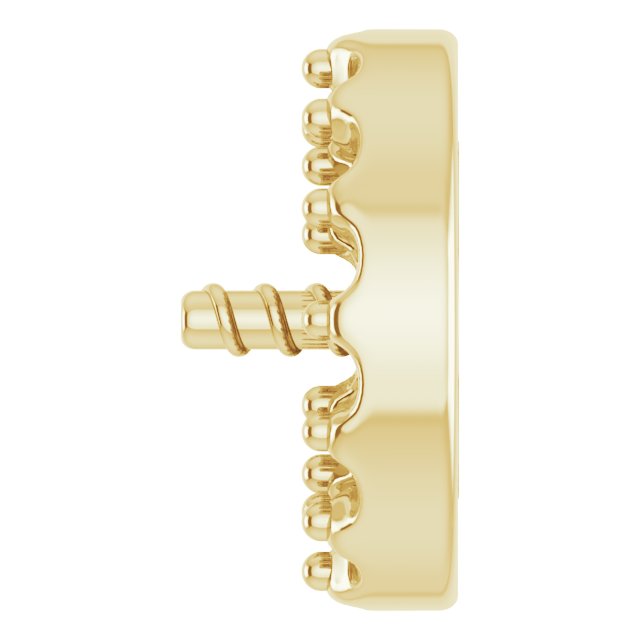 Halo-Style Pearl Earring Setting