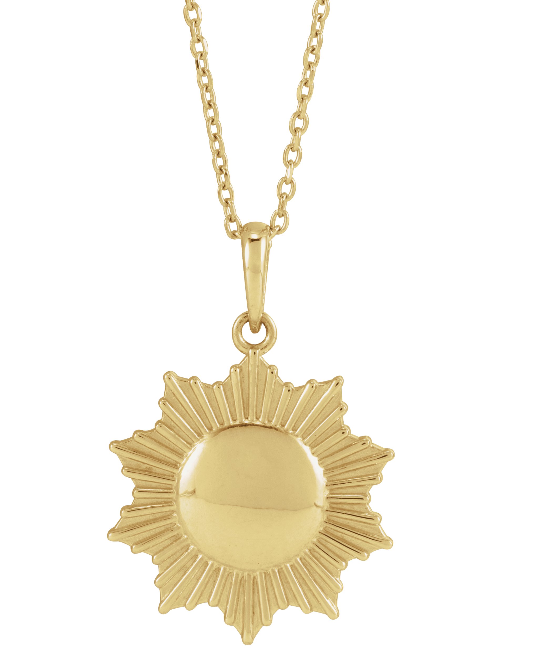 14K Yellow Sun 16-18" Necklace