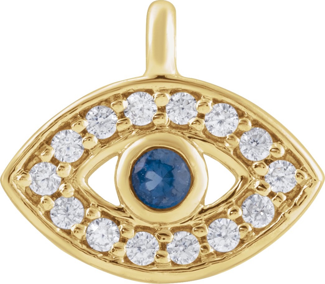 Petite Pavé® Evil Eye Dangle