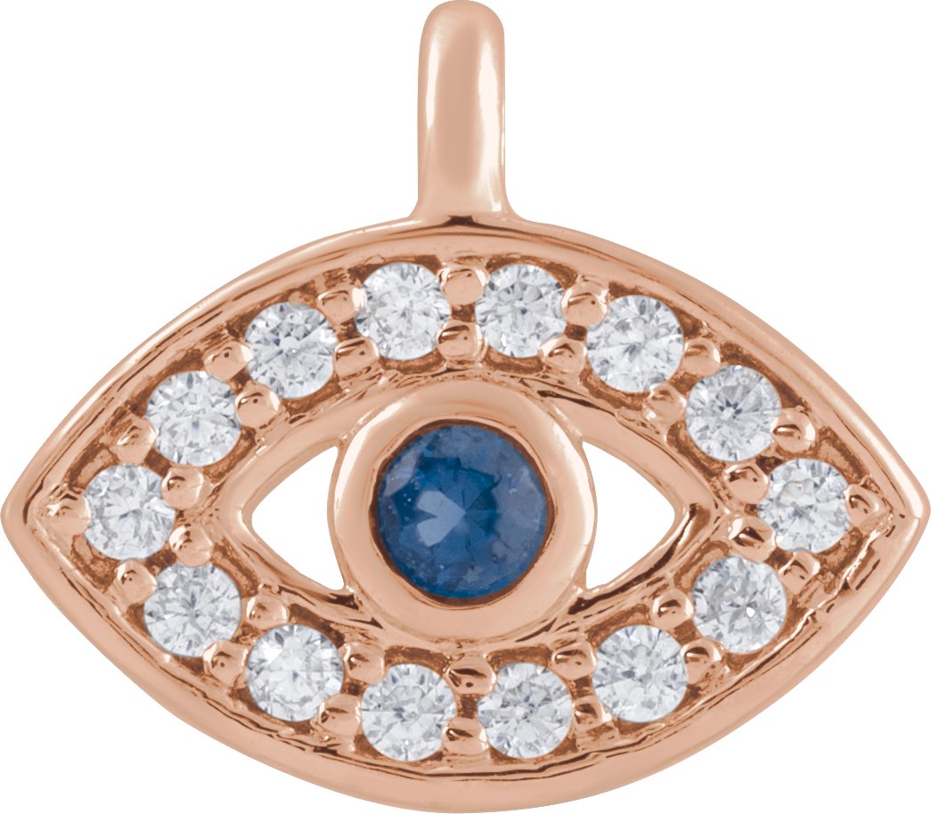 Petite Pavé® Evil Eye Dangle