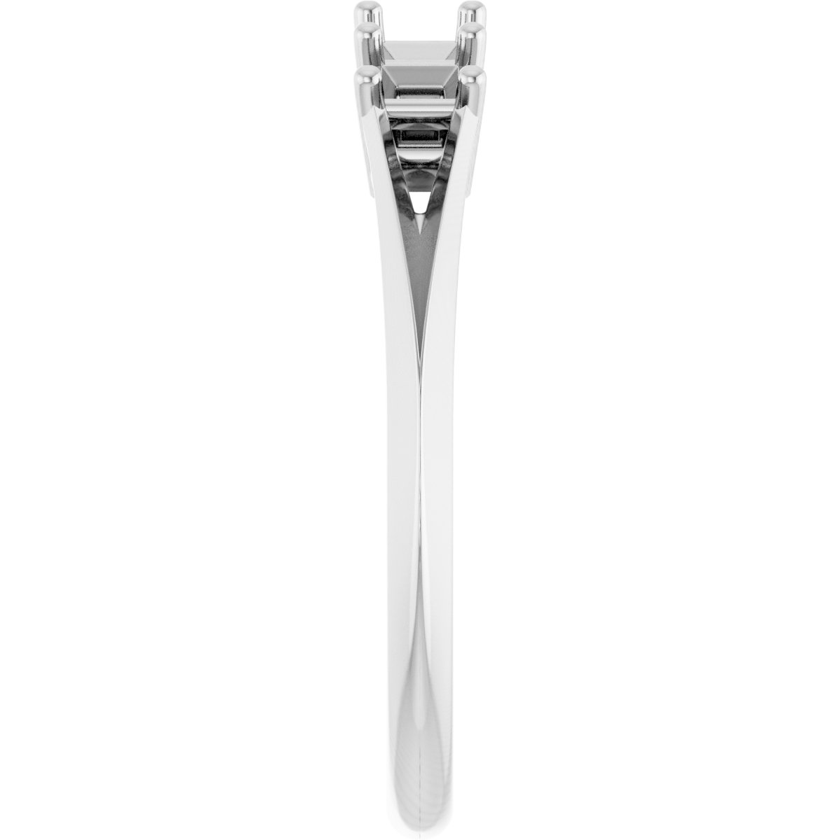 14K White 2.5 mm Square Anniversary Band Mounting | Stuller