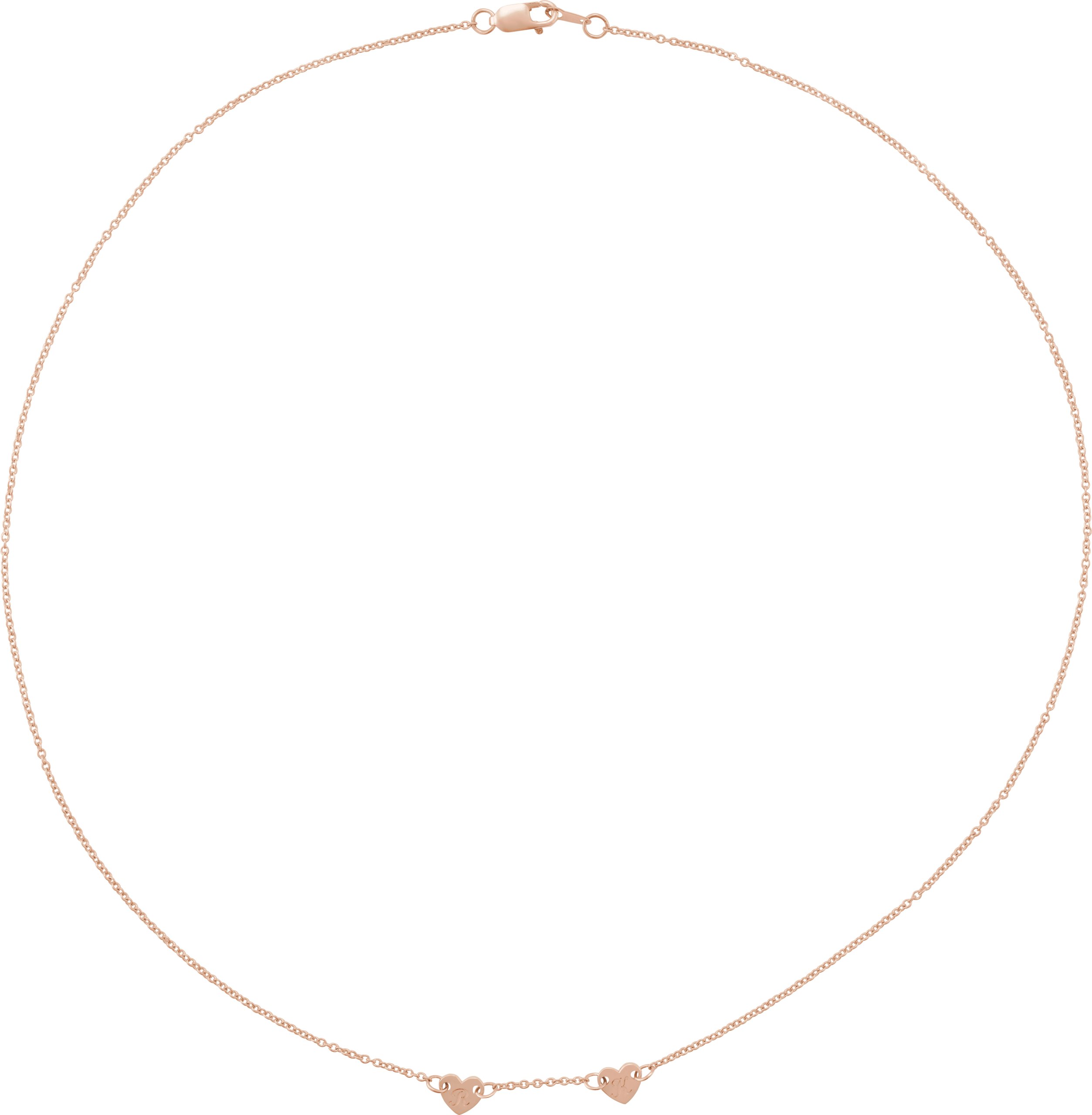Engravable Family Heart Disc Necklace
