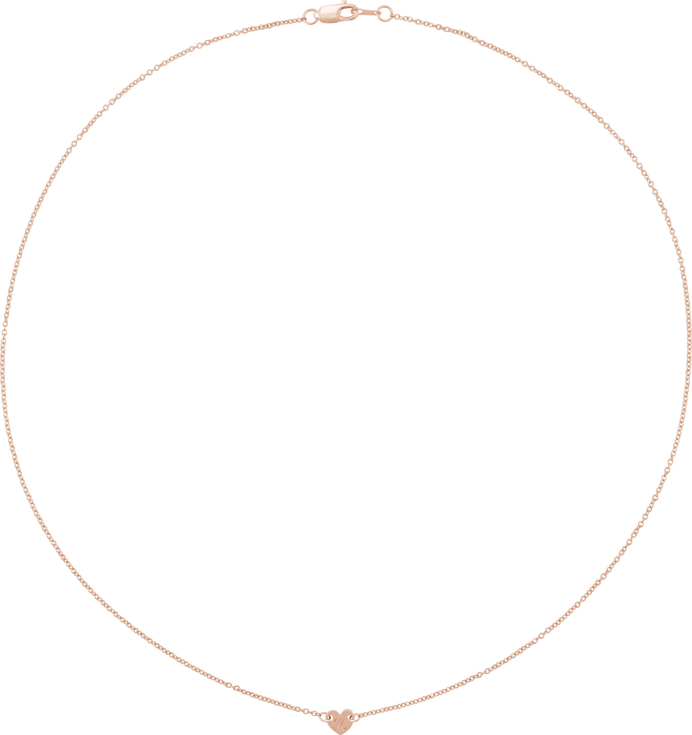 Engravable Family Heart Disc Necklace