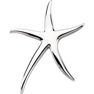 Sterling Silver Starfish Brooch or Pendant