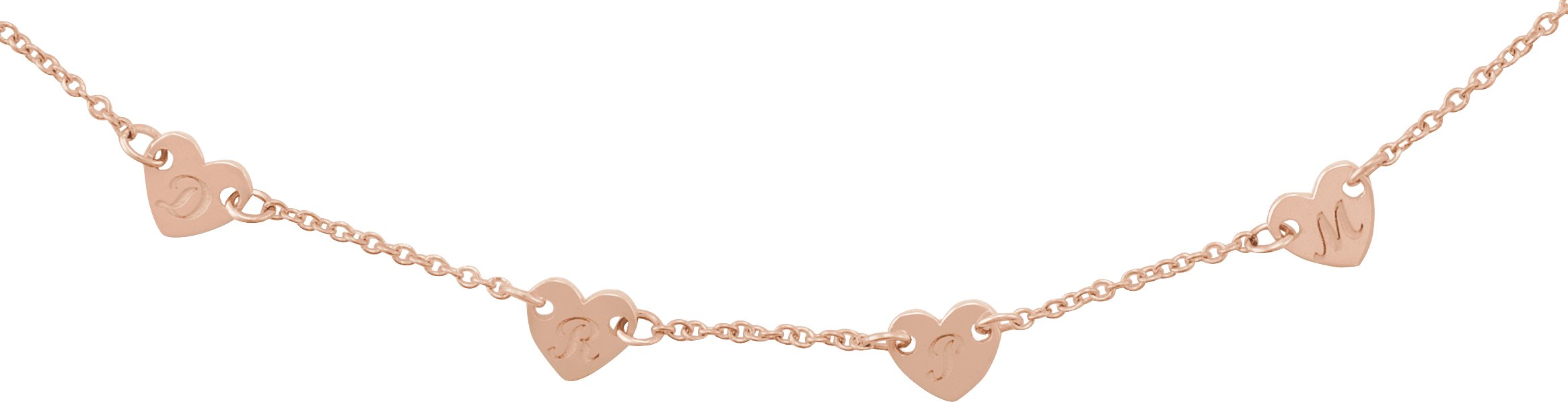 Engravable Family Heart Disc Necklace