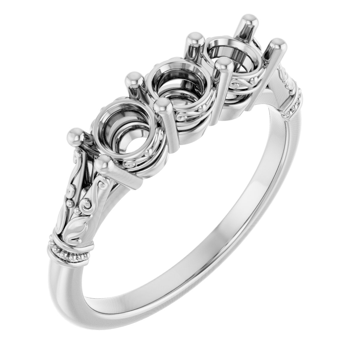 Three-Stone Anniversary Band