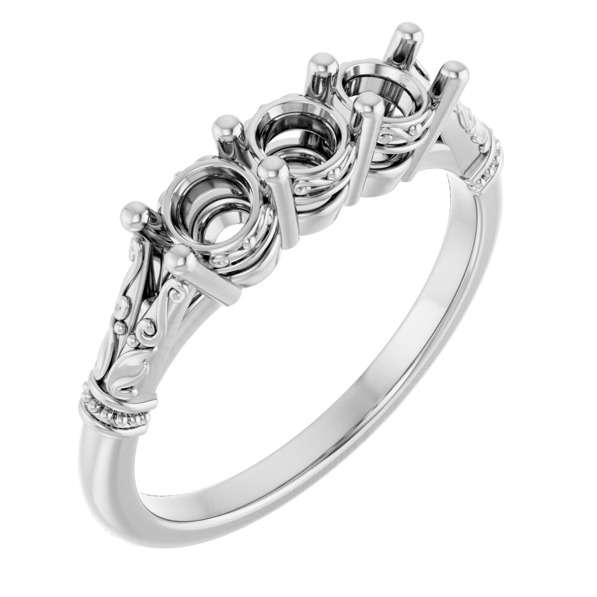 Three-Stone Anniversary Band