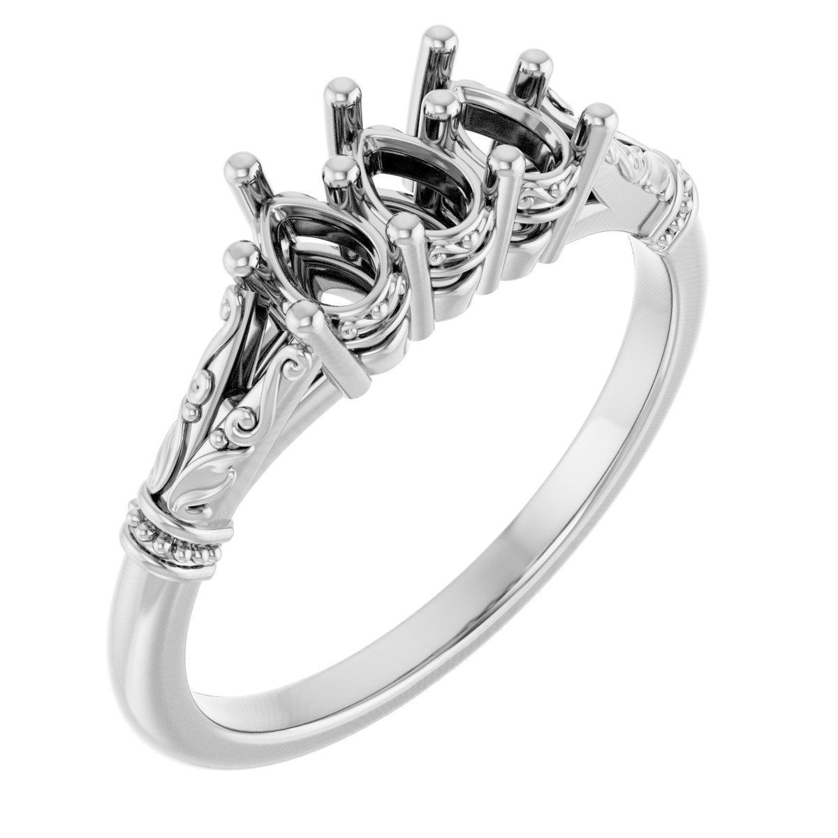 Three-Stone Anniversary Band