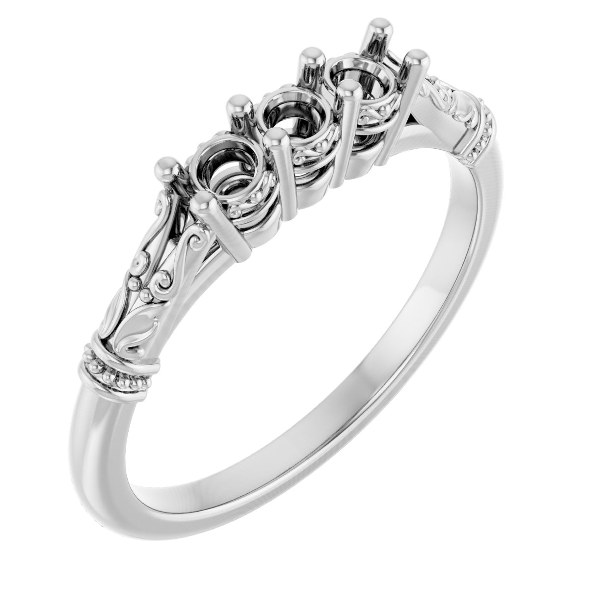 Three-Stone Anniversary Band