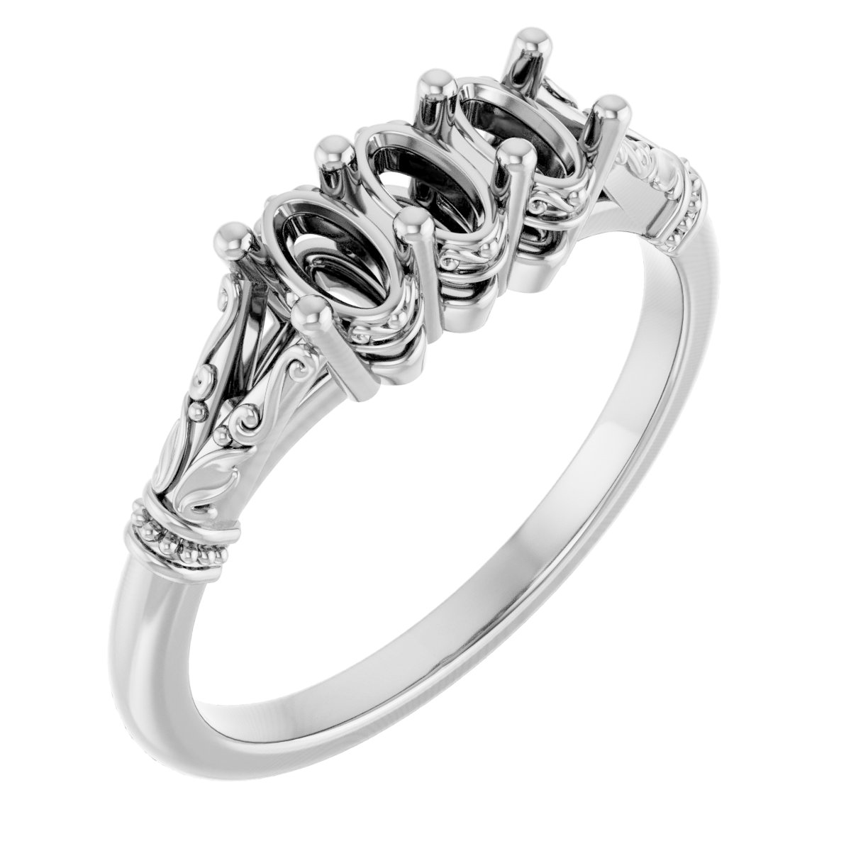 Three-Stone Anniversary Band