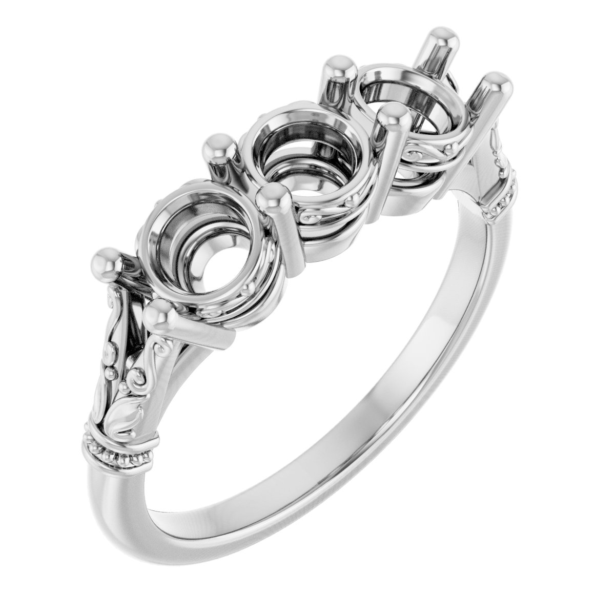 Three-Stone Anniversary Band