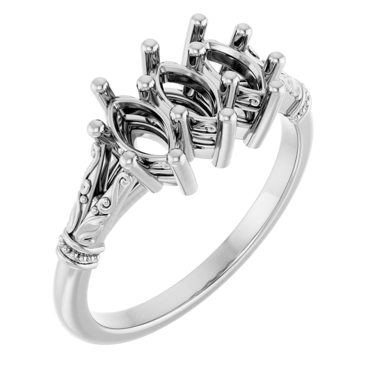 Three-Stone Anniversary Band