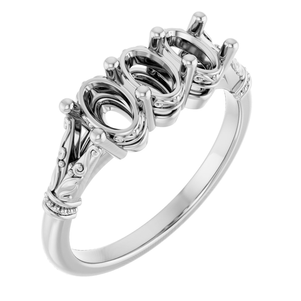Three-Stone Anniversary Band