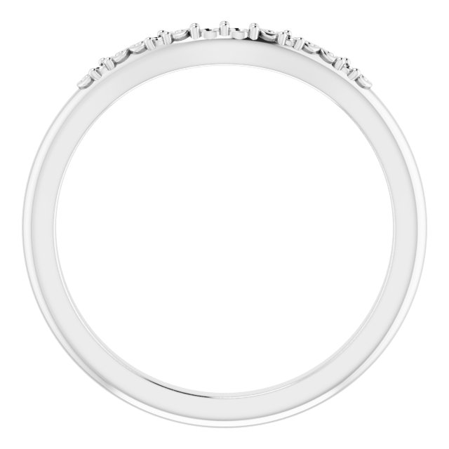 Band Mounting for 9x7 mm Emerald Ring view 2