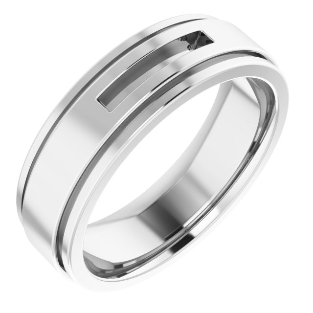 Grooved Channel-Set Five-Stone Band