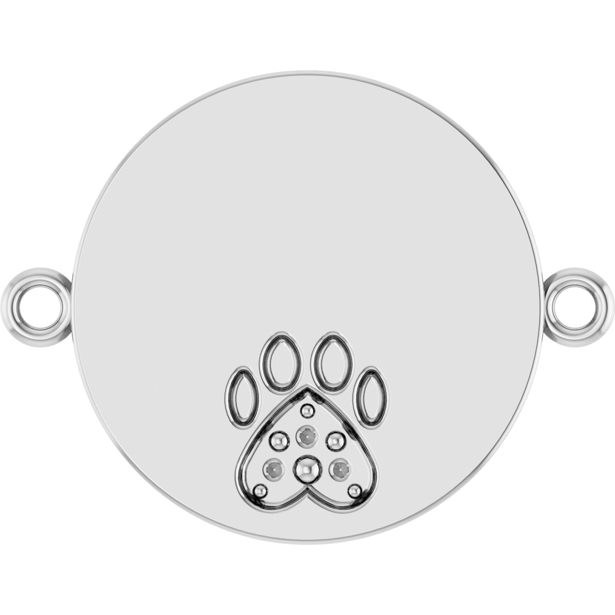 Engravable Paw Print Bracelet Center