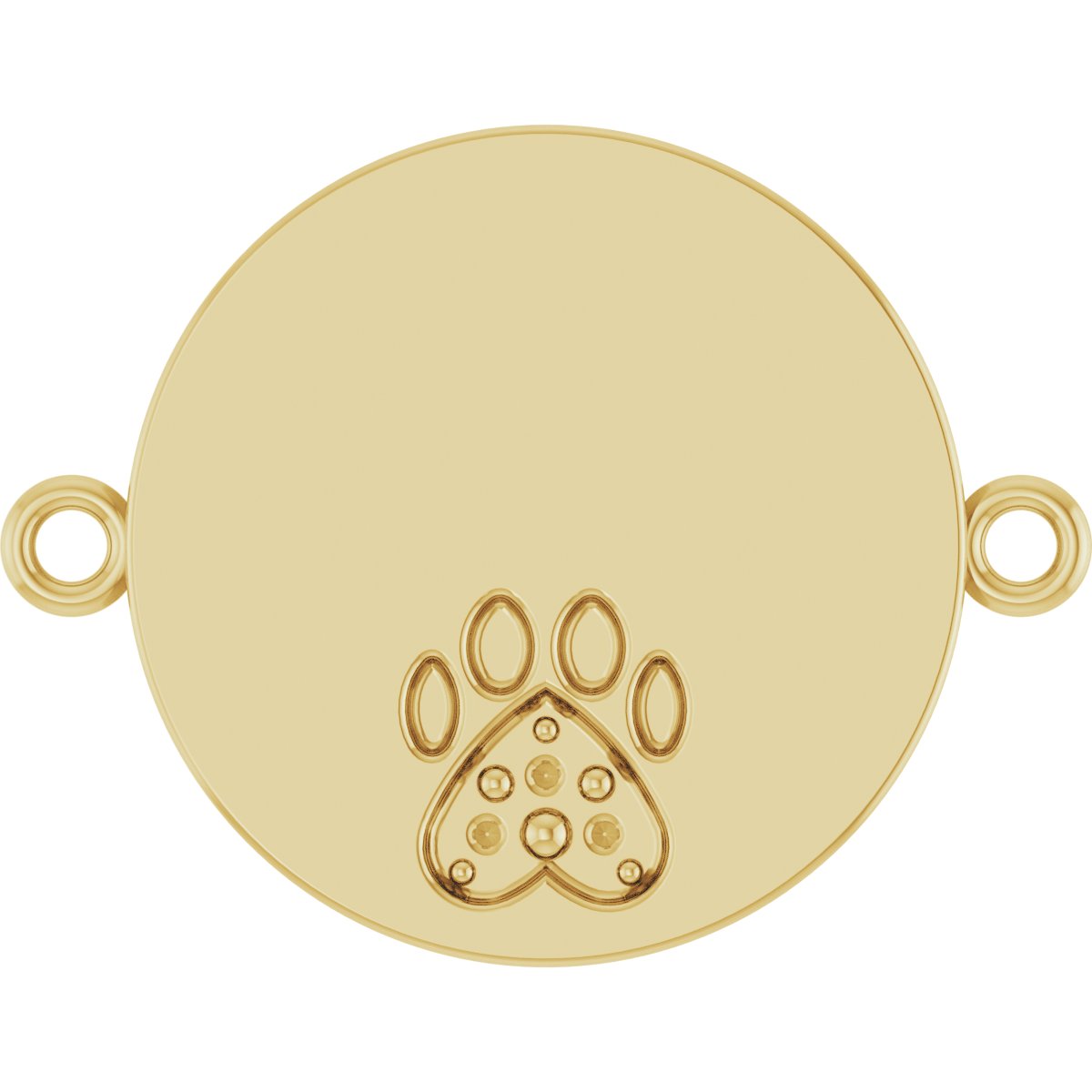 Engravable Paw Print Bracelet Center