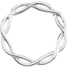 Infinity-Inspired Circle Pendant